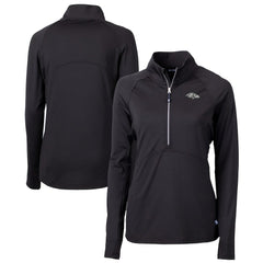 NFL Baltimore Ravens Cutter & Buck Women's Adapt Eco Knit Stretch Recycled Half-Zip Pullover Top