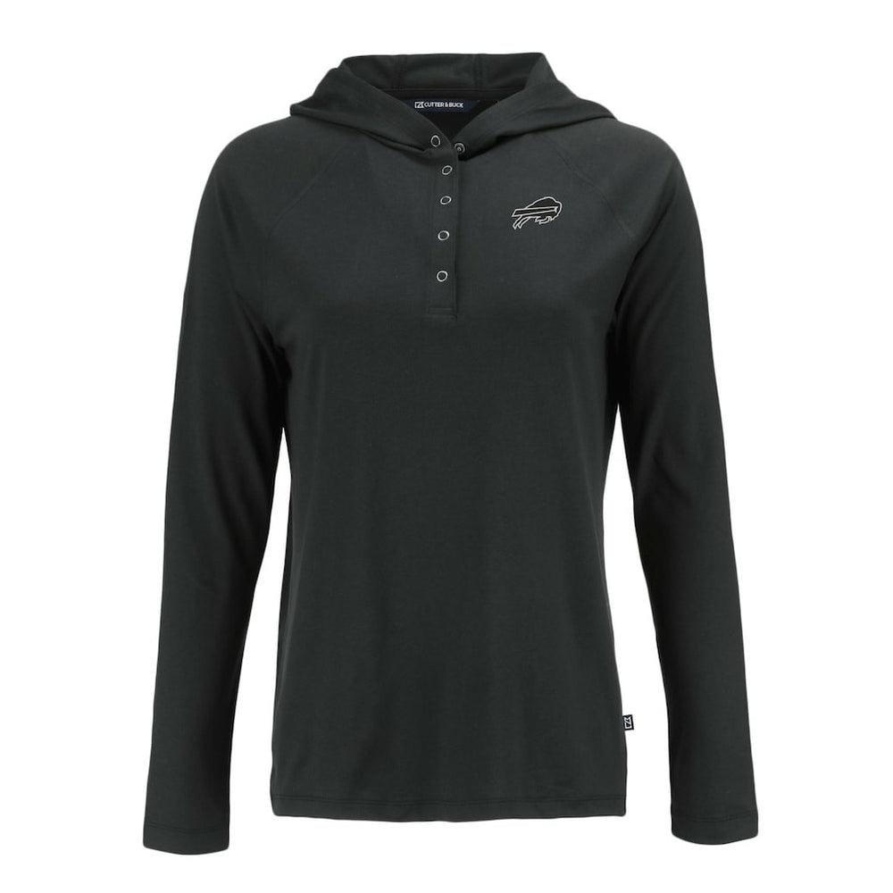 NFL Buffalo Bills Cutter & Buck Women's Coastline Epic Comfort Eco Recycled Long Sleeve Hoodie T-Shirt