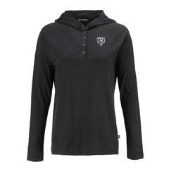 NFL Chicago Bears Cutter & Buck Women's Coastline Epic Comfort Eco Recycled Long Sleeve Hoodie T-Shirt