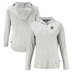 NFL Green Bay Packers Cutter & Buck Women's Coastline Epic Comfort Eco Recycled Long Sleeve Hoodie T-Shirt