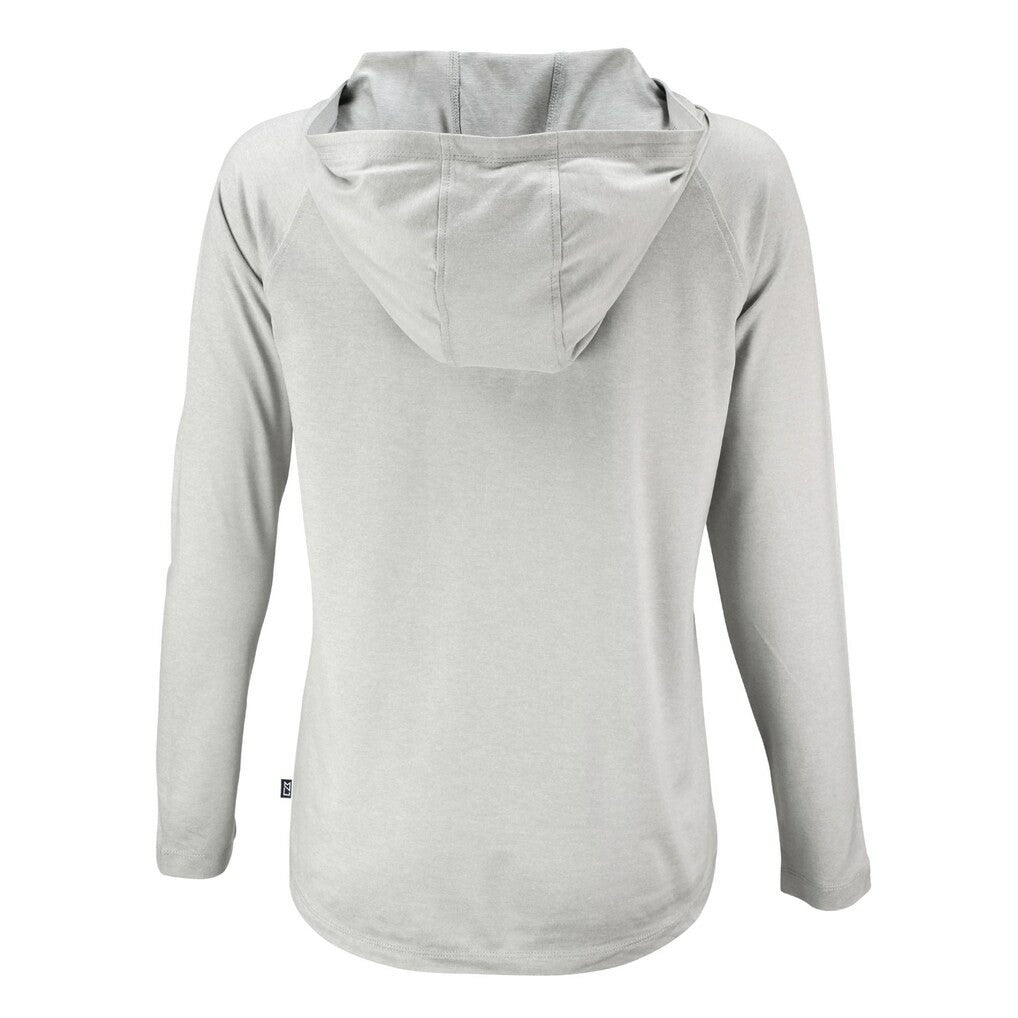 NFL Green Bay Packers Cutter & Buck Women's Coastline Epic Comfort Eco Recycled Long Sleeve Hoodie T-Shirt