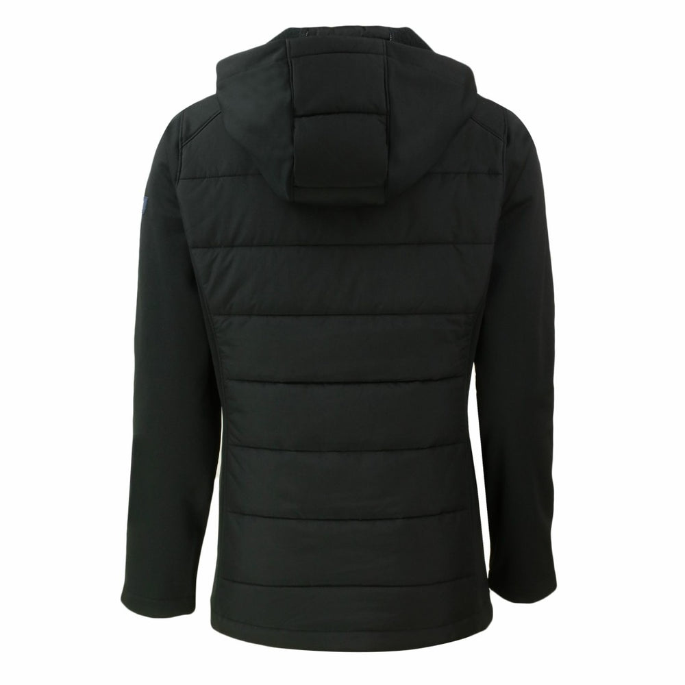 NFL Denver Broncos Cutter & Buck Women's Evoke Hybrid Eco Softshell Recycled Full-Zip Hoodie Jacket