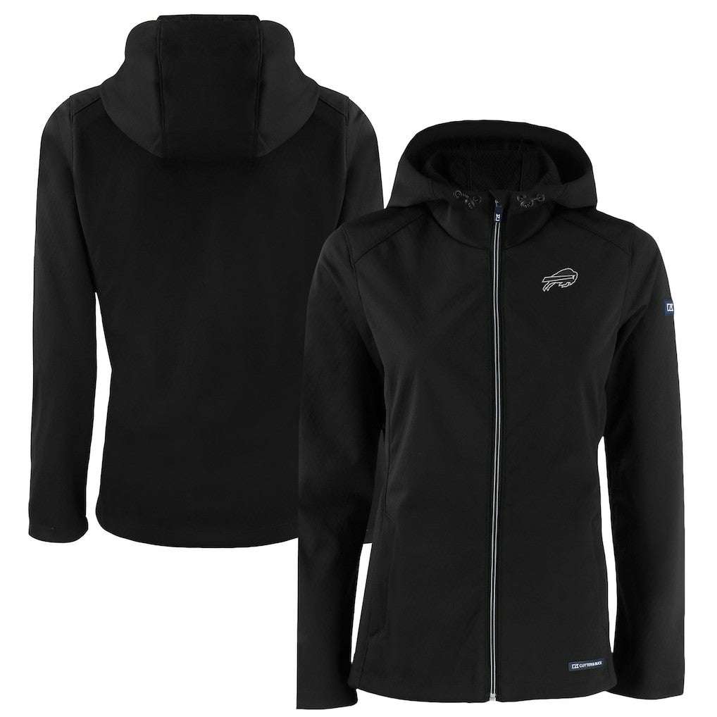NFL Buffalo Bills Cutter & Buck Women's Evoke Eco Softshell Recycled Full-Zip Hoodie Jacket