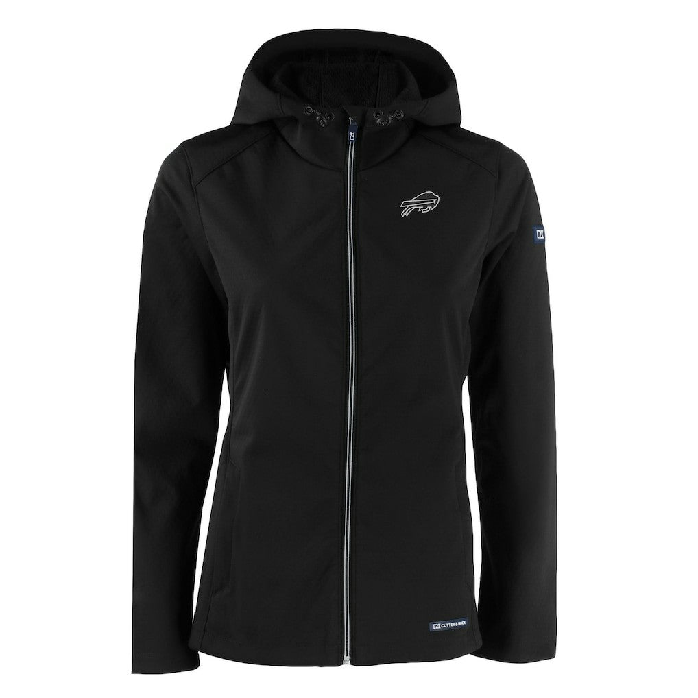 NFL Buffalo Bills Cutter & Buck Women's Evoke Eco Softshell Recycled Full-Zip Hoodie Jacket
