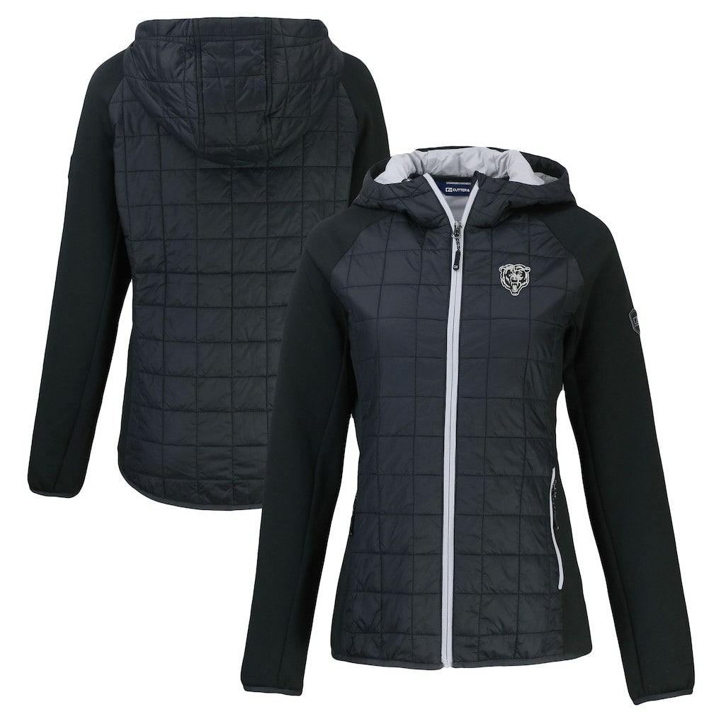 NFL Chicago Bears Cutter & Buck Women's Rainier PrimaLoft Eco Hybrid Full-Zip Hoodie Jacket