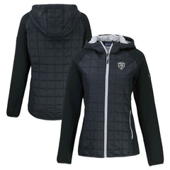 NFL Chicago Bears Cutter & Buck Women's Rainier PrimaLoft Eco Hybrid Full-Zip Hoodie Jacket