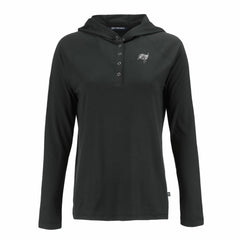 NFL Tampa Bay Buccaneers Cutter & Buck Women's Coastline Epic Comfort Eco Recycled Long Sleeve Hoodie T-Shirt