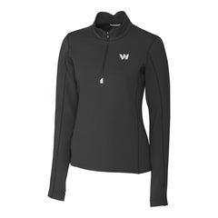 NFL Washington Commanders Cutter & Buck Women's Traverse Stretch DryTec Quarter-Zip Top