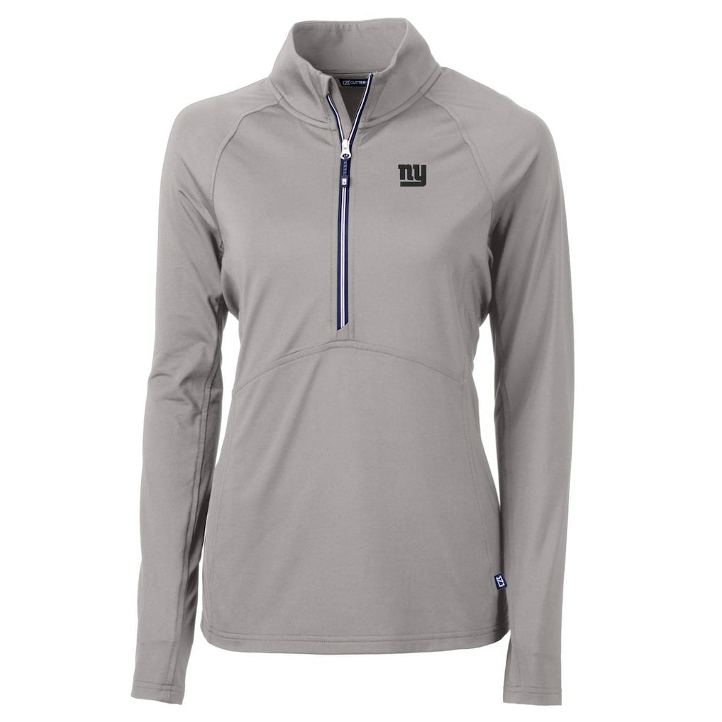 NFL New York Giants Cutter & Buck Women's Adapt Eco Knit Stretch Recycled Raglan Half-Zip Top