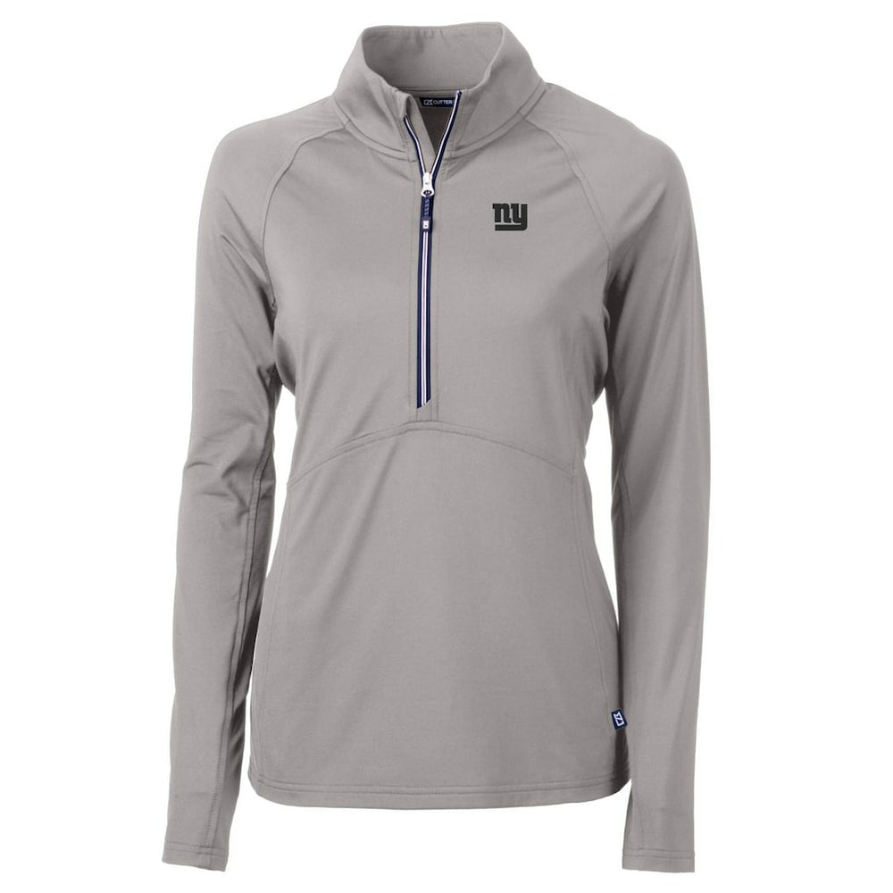 NFL New York Giants Cutter & Buck Women's Adapt Eco Knit Stretch Recycled Raglan Half-Zip Top