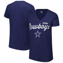 NFL Dallas Cowboys G-III 4Her by Carl Banks Women's Post Season V-Neck T-Shirt