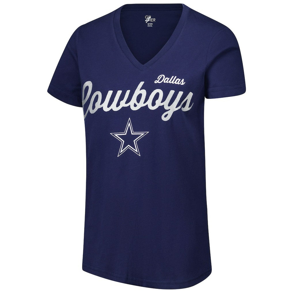 NFL Dallas Cowboys G-III 4Her by Carl Banks Women's Post Season V-Neck T-Shirt