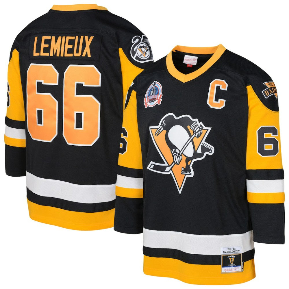 Mario Lemieux Pittsburgh Penguins Mitchell & Ness Preschool 1991/92 Blue Line 2.0 Player Jersey