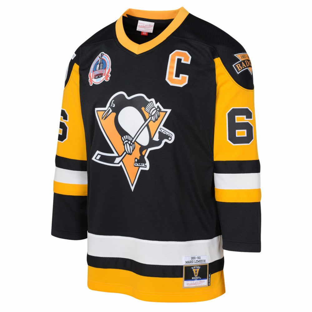 Mario Lemieux Pittsburgh Penguins Mitchell & Ness Preschool 1991/92 Blue Line 2.0 Player Jersey