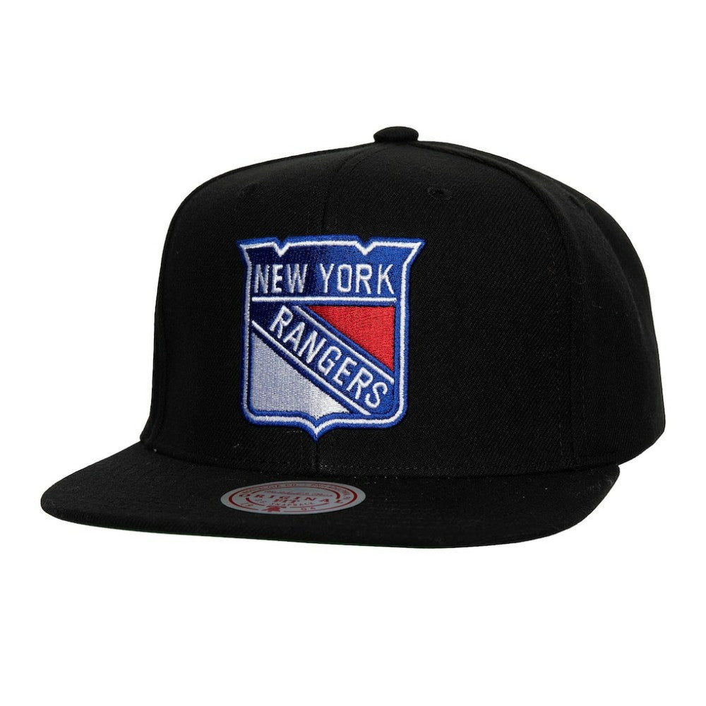 New York Rangers Mitchell & Ness Core Top Spot Snapback Hat