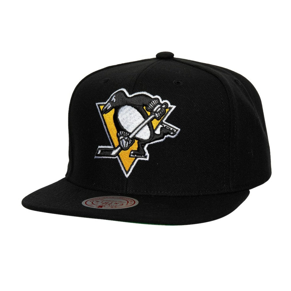 Pittsburgh Penguins Mitchell & Ness Core Top Spot Snapback Hat