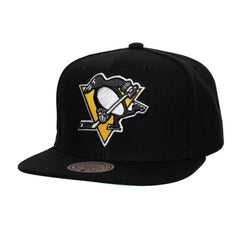 Pittsburgh Penguins Mitchell & Ness Core Top Spot Snapback Hat