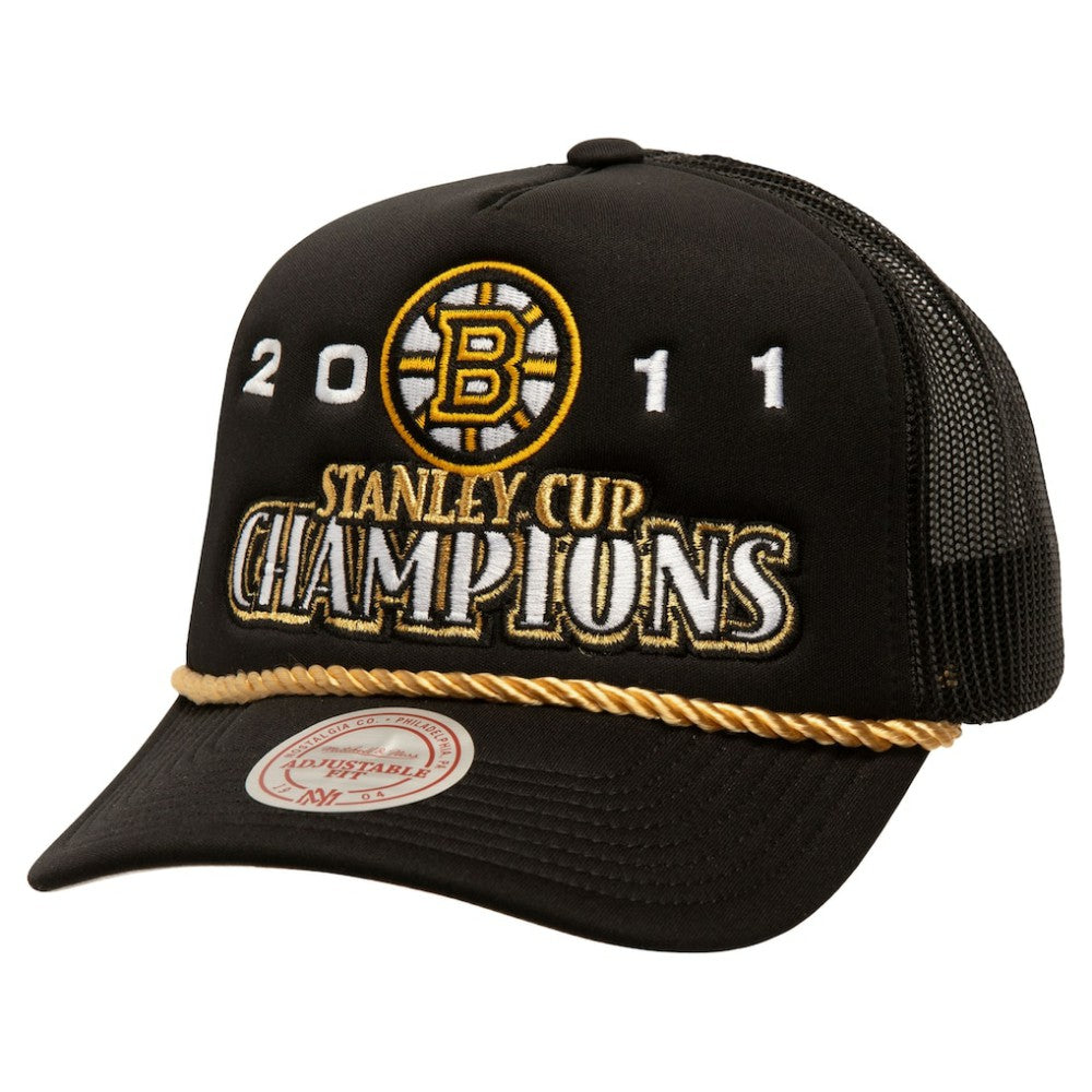 Boston Bruins Mitchell & Ness SOUL Collection Golden Stanley Cup Champions Trucker Adjustable Hat