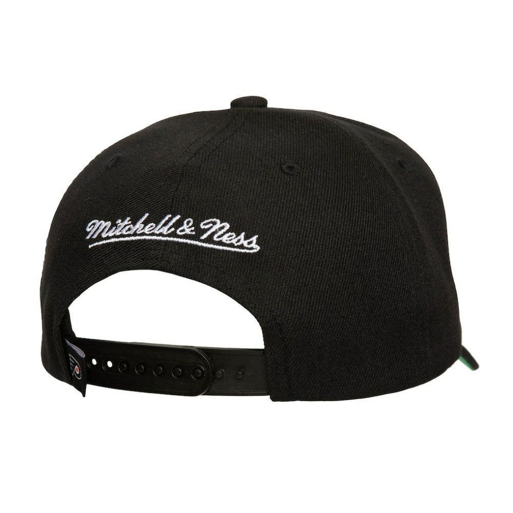 Philadelphia Flyers Mitchell & Ness Soul Strike Neon Logo Pro Crown Adjustable Hat