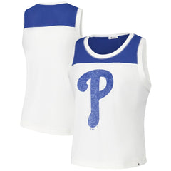 Philadelphia Phillies Women's Premier Zoey Waist Length Tank Top - White | 47 brand