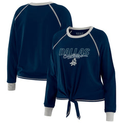 NFL Dallas Cowboys WEAR by Erin Andrews Women's Tie-Front Long Sleeve T-Shirt