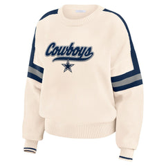 NFL Dallas Cowboys WEAR by Erin Andrews Women's Stripe Pullover Sweater