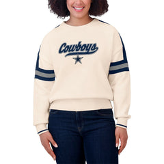 NFL Dallas Cowboys WEAR by Erin Andrews Women's Stripe Pullover Sweater