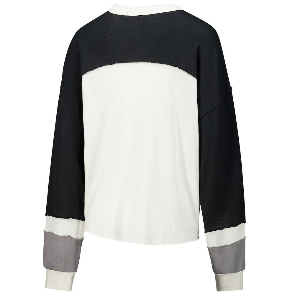 NFL Jacksonville Jaguars '47 Women's Double Header Curve Raglan Long Sleeve Crop Top