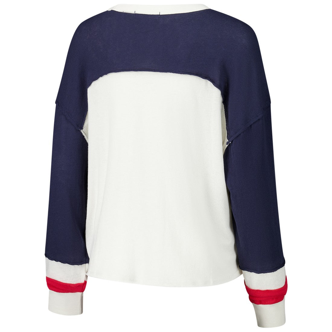NFL Houston Texans '47 Women's Double Header Curve Raglan Long Sleeve Crop Top