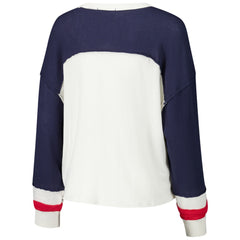 NFL Houston Texans '47 Women's Double Header Curve Raglan Long Sleeve Crop Top