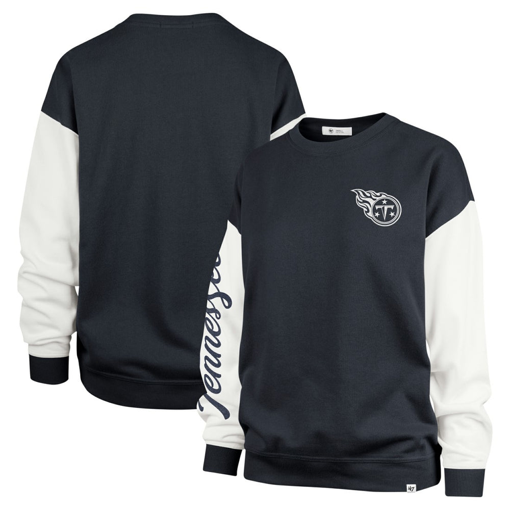 NFL Tennessee Titans '47 Women's Double Header Rise Andie Pullover Sweatshirt
