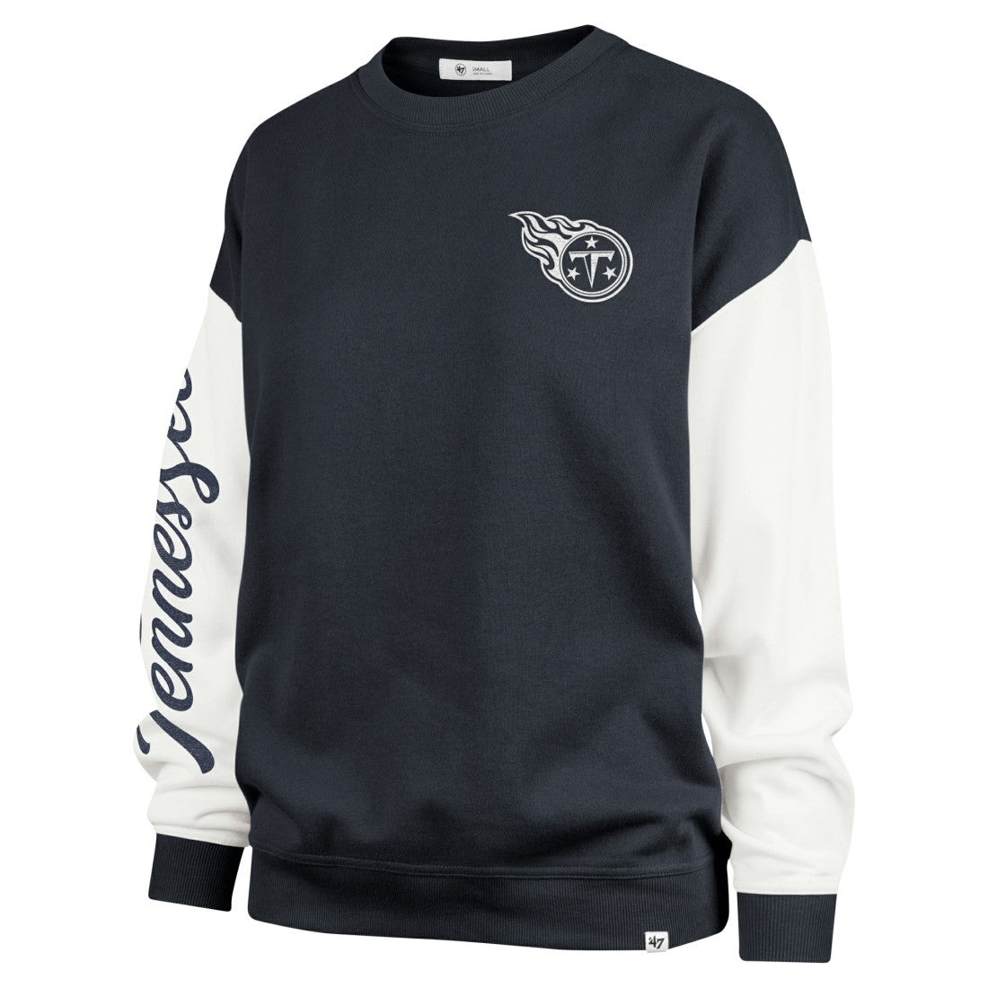 NFL Tennessee Titans '47 Women's Double Header Rise Andie Pullover Sweatshirt
