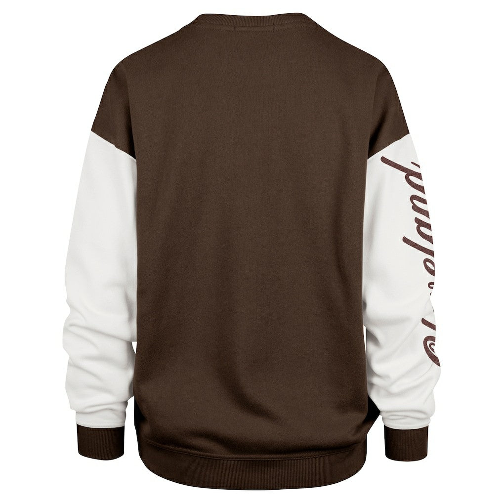NFL Cleveland Browns '47 Women's Double Header Rise Andie Pullover Sweatshirt