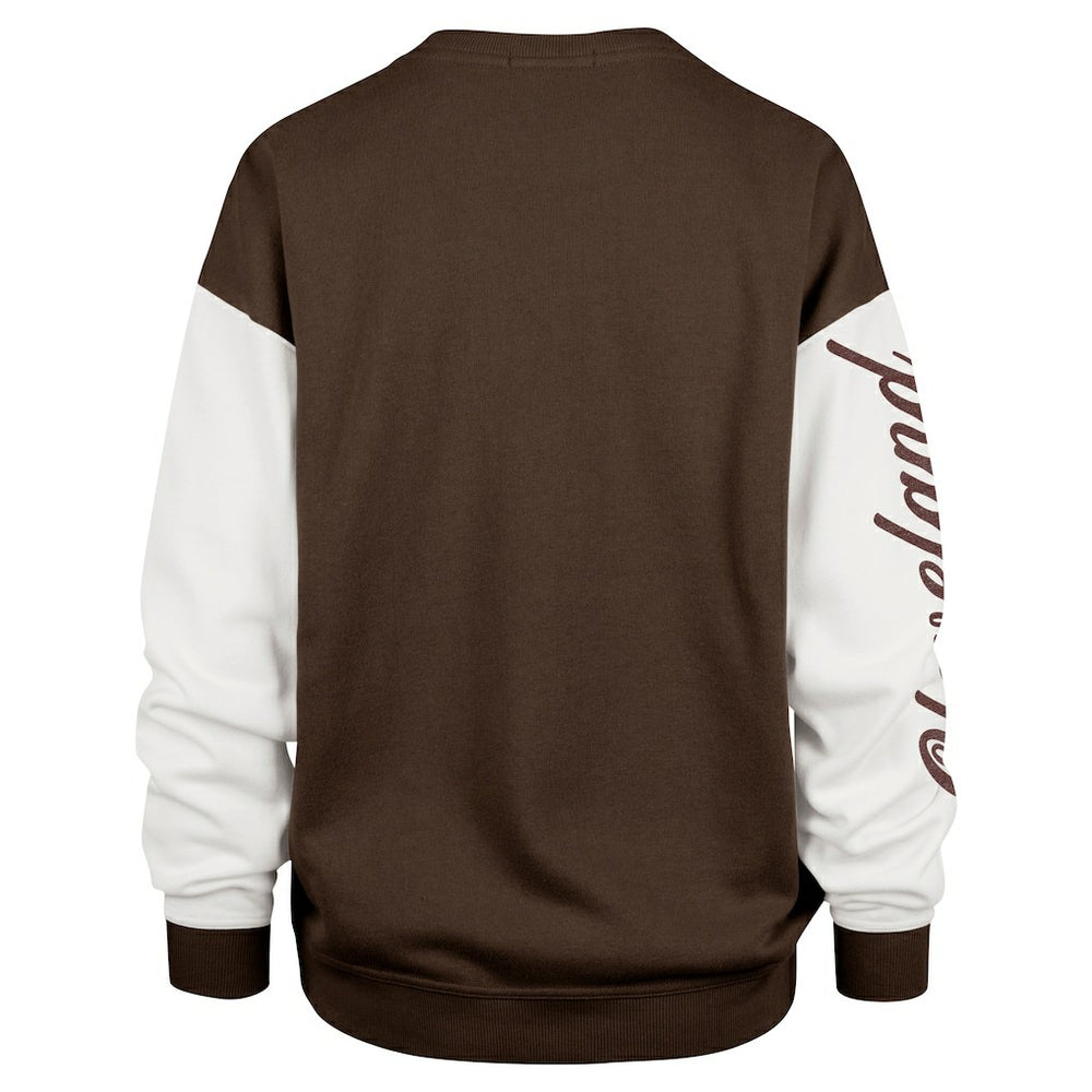 NFL Cleveland Browns '47 Women's Double Header Rise Andie Pullover Sweatshirt
