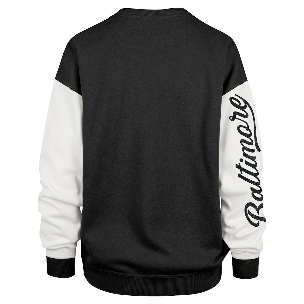 NFL Baltimore Ravens '47 Women's Double Header Rise Andie Pullover Sweatshirt