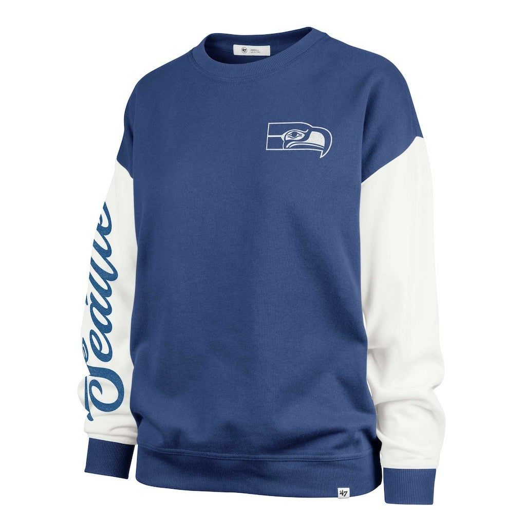 NFL Seattle Seahawks '47 Women's Double Header Rise Andie Pullover Sweatshirt