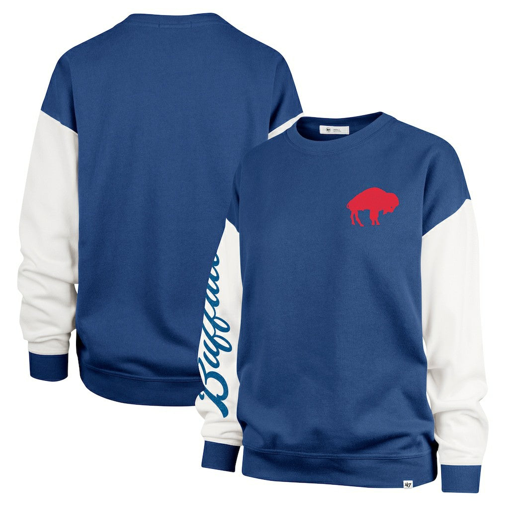 NFL Buffalo Bills '47 Women's Double Header Rise Andie Pullover Sweatshirt