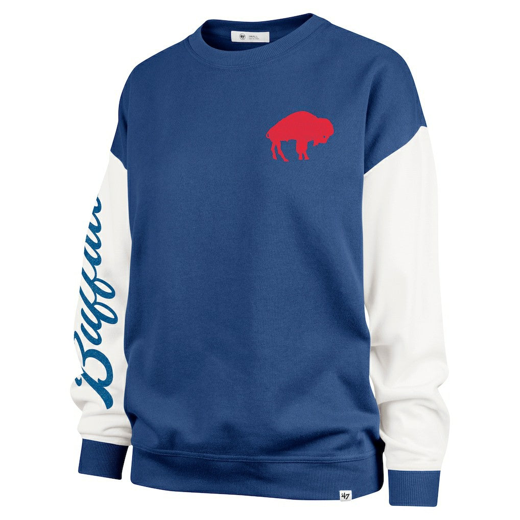NFL Buffalo Bills '47 Women's Double Header Rise Andie Pullover Sweatshirt
