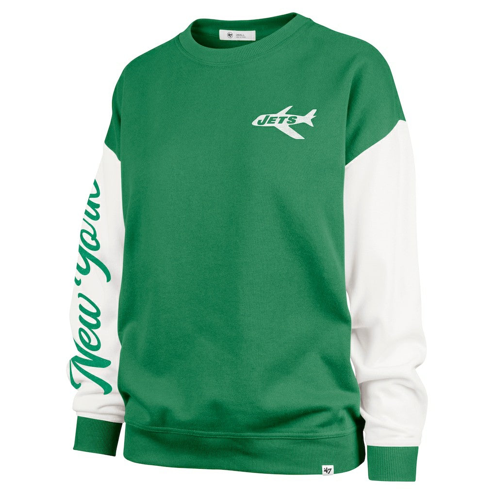 NFL New York Jets '47 Women's Double Header Rise Andie Pullover Sweatshirt