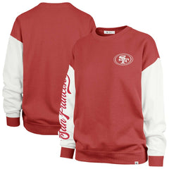 NFL San Francisco 49ers '47 Women's Double Header Rise Andie Pullover Sweatshirt