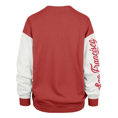 NFL San Francisco 49ers '47 Women's Double Header Rise Andie Pullover Sweatshirt