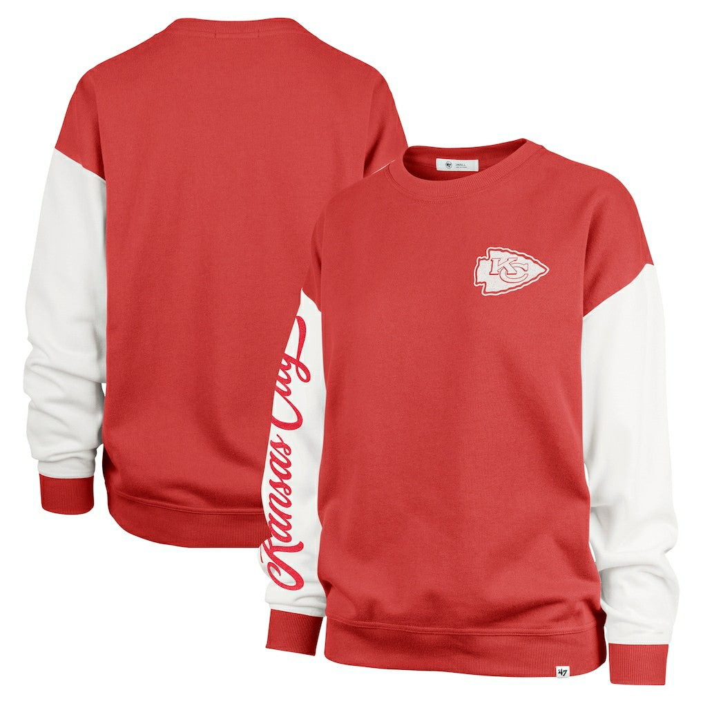 NFL Kansas City Chiefs '47 Women's Double Header Rise Andie Pullover Sweatshirt