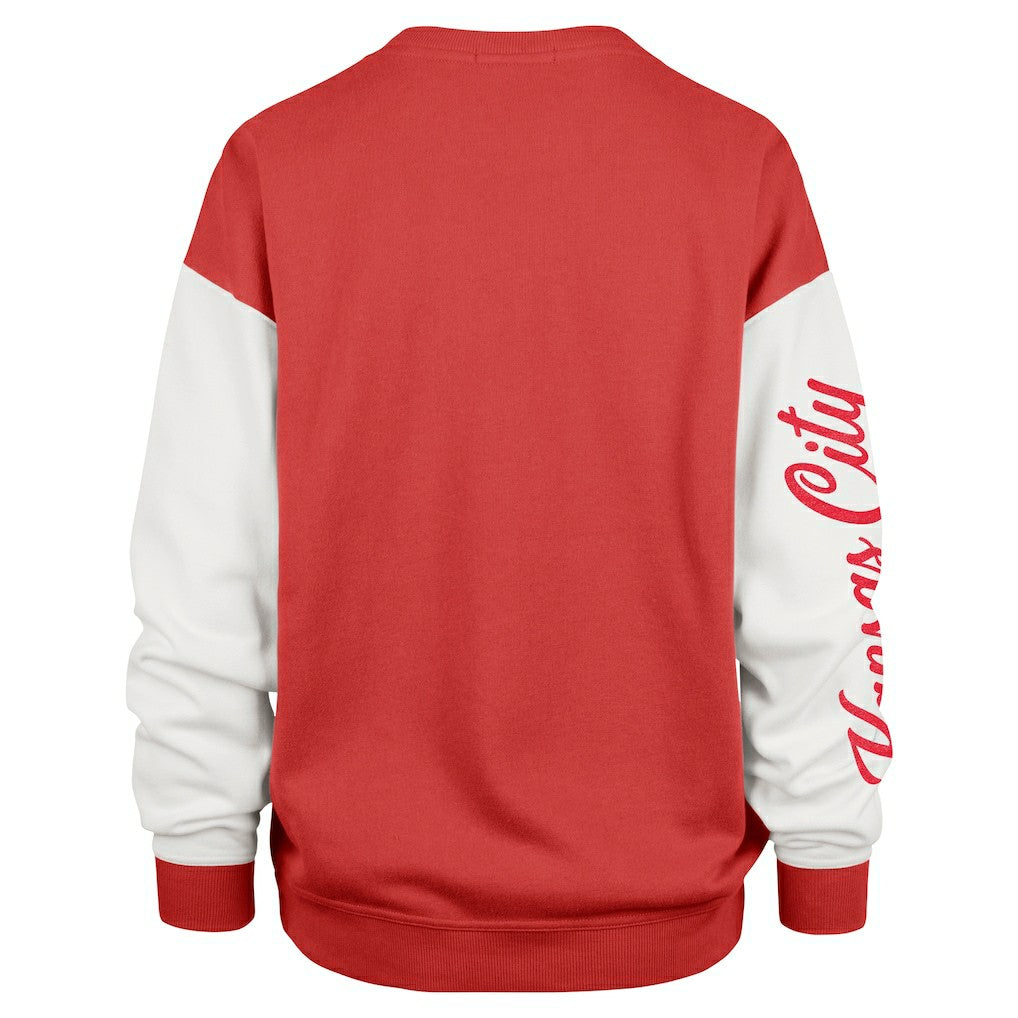 NFL Kansas City Chiefs '47 Women's Double Header Rise Andie Pullover Sweatshirt