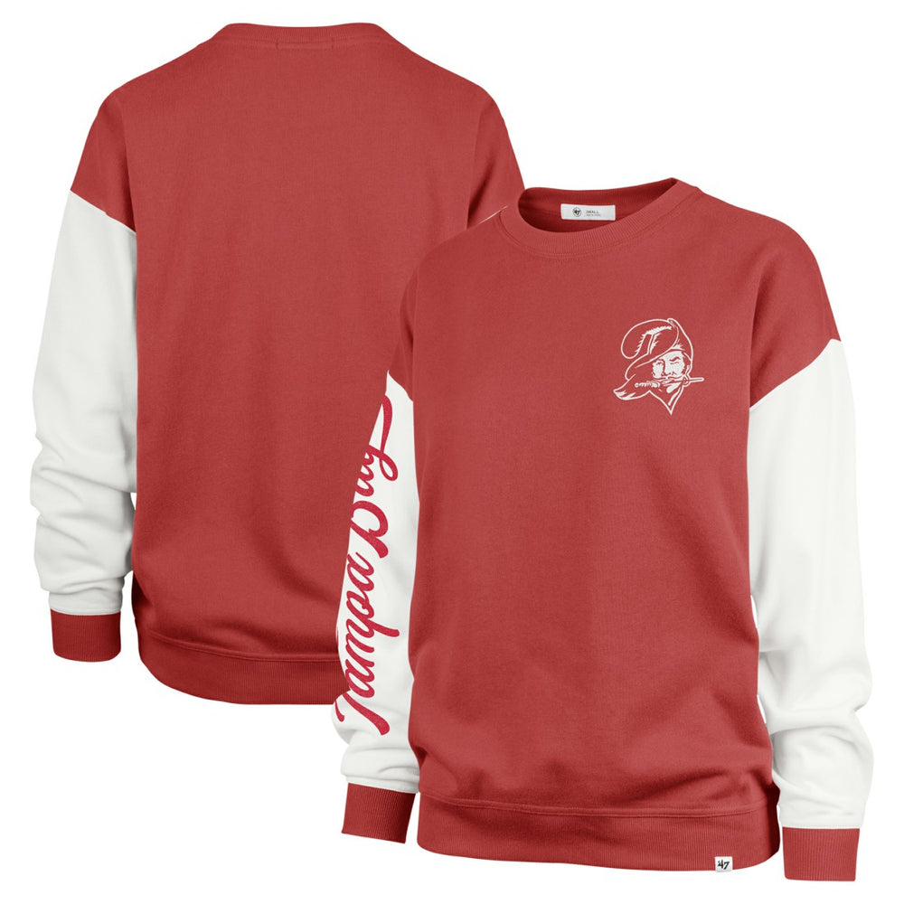 NFL Tampa Bay Buccaneers '47 Women's Double Header Rise Andie Pullover Sweatshirt