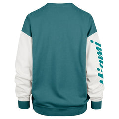 NFL Miami Dolphins '47 Women's Double Header Rise Andie Pullover Sweatshirt