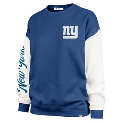 NFL New York Giants '47 Women's Double Header Rise Andie Pullover Sweatshirt
