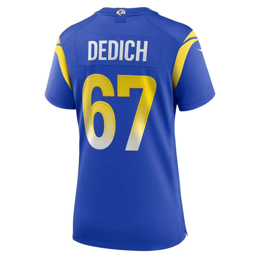 NFL Los Angeles Rams Justin Dedich  Women's Game Jersey