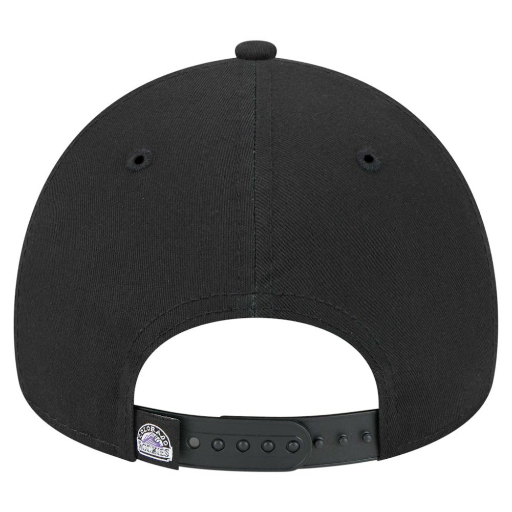 Colorado Rockies 9FORTY A-Frame Adjustable Hat - Black | New Era