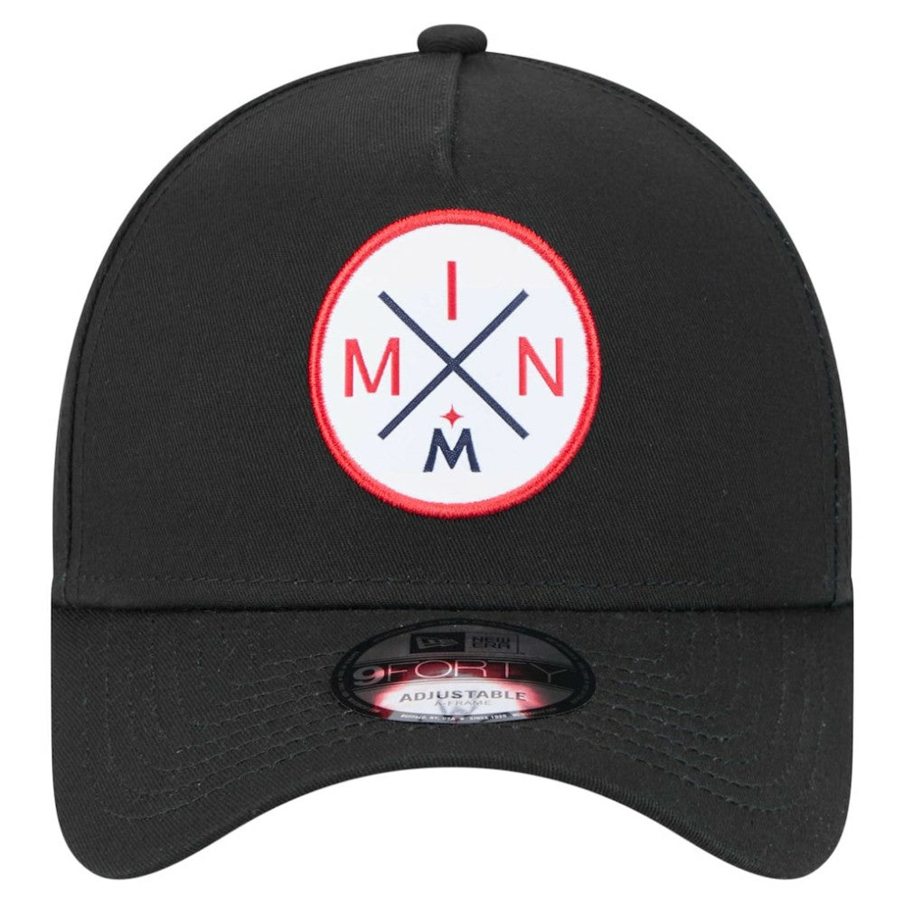 Minnesota Twins 9FORTY A-Frame Adjustable Hat - Black | New Era