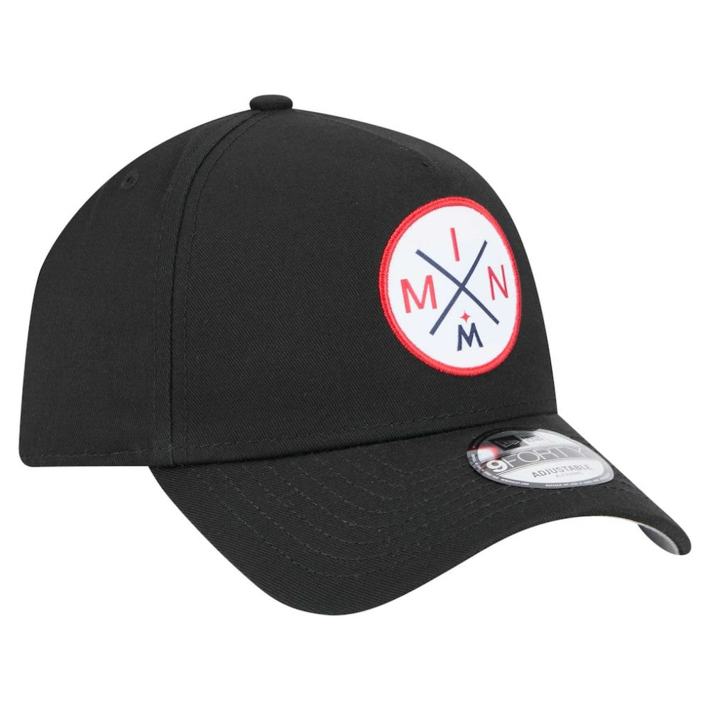 Minnesota Twins 9FORTY A-Frame Adjustable Hat - Black | New Era